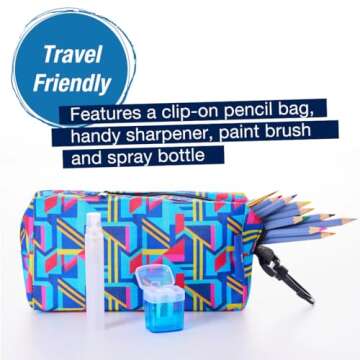 Portable Faber-Castell Travel Watercolor Pencils Set