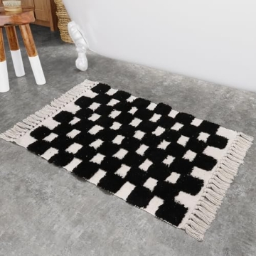 Lahome Checkerboard Washable Rug - Stylish Comfort for Home
