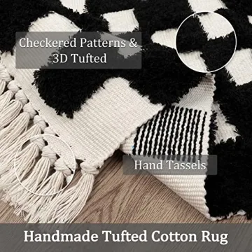 Lahome Checkerboard Washable Rug - Stylish Comfort for Home