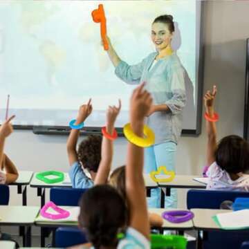 Vanblue Large 8 Pcs Pop Tubes Sensory Toys Fidget Tubes Party Favors with Autism Classroom Prizes Gifts Easter Basket Stuffers Anxiety Stress Relief Toys for Kids Adults