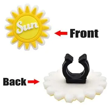 YEALQU 45PCS Random Different Pencil Topper Decoations Cute PVC Pencil Toppes Lovely Black Clip Pencil Decoration Accessories for Pupil/Junior Students Gifts Awards