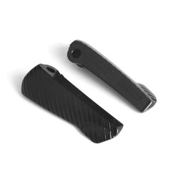 New Motorcycle Passenger Rear Footrests Foot Peg Extensions Extended Footpegs Accessories For Vespa GTS GTV 300 250 GT 125 200 (Black - Set)