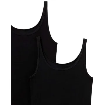 Amazon Essentials Women's Slim-Fit Tank Top Pack of 2