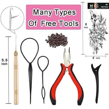 YUUYEE Hair Tinsel Kit 2760 Strands 12 Colors Sparkling Extensions