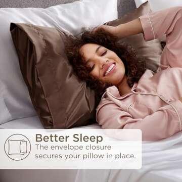 Bedsure Satin Pillowcase Set for Healthier Hair and Skin