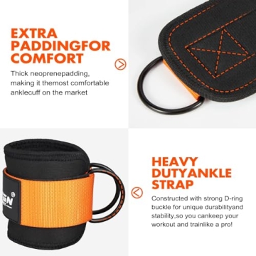 Ankle Resistance Bands Leg Glute Training 3 Levels