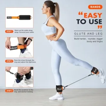 Ankle Resistance Bands Leg Glute Training 3 Levels