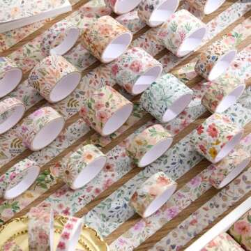 PAGEMORE 32 Rolls Washi Tape for Creative Projects