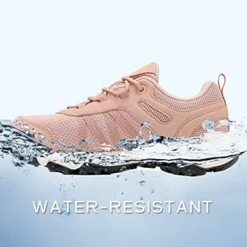 COTTIMO Women's Waterproof Hiking Shoes Non Slip Sneakers Lightweight Tennis Shoes for Work Walking ...