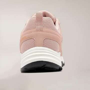 COTTIMO Women's Waterproof Hiking Shoes Non Slip Sneakers Lightweight Tennis Shoes for Work Walking Running Trekking Trail Shoes Pink