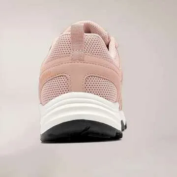 COTTIMO Women's Waterproof Hiking Shoes Non Slip Sneakers Lightweight Tennis Shoes for Work Walking Running Trekking Trail Shoes Pink