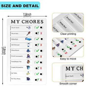 Chore Chart for Kids - Durable Organizational Boards