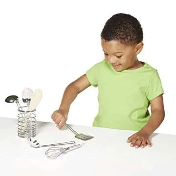 Melissa & Doug Stir and Serve Kitchen Utensils for Kids