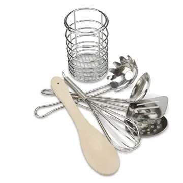 Melissa & Doug Stir and Serve Kitchen Utensils for Kids