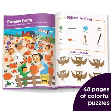 Halloween Hidden Pictures Sticker Book for Kids