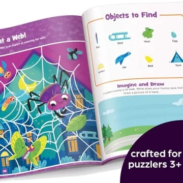 Halloween Hidden Pictures Sticker Book for Kids