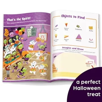 Halloween Hidden Pictures Sticker Book for Kids