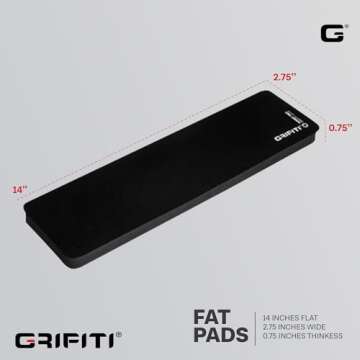 GRIFITI Fat Wrist Pad - Ergonomic Keyboard Rest for Comfort and Support