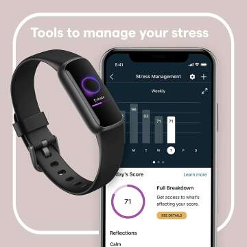Fitbit Luxe Fitness Tracker with Stress Management