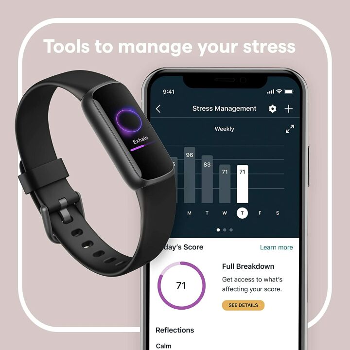 Fitbit Luxe Fitness Tracker with Stress Management