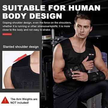 Adjustable Weighted Vest 44LB for Men Women Fitness