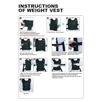 Adjustable Weighted Vest 44LB for Men Women Fitness