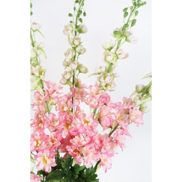 IPOPU Lifelike Pink Delphinium Flowers 41.33 in