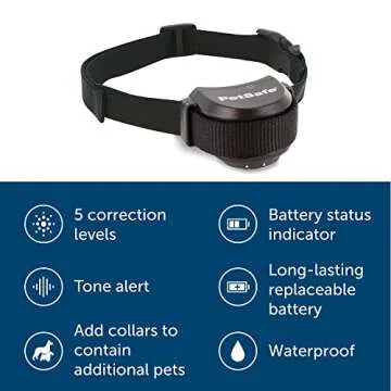 PetSafe Stay & Play Wireless Pet Fence with Replaceable Battery Collar - Circular Boundary Secures up to 3/4 Acre, No-Dig Portable Fence, for Dogs 5 lb & Up, from Parent Company Invisible Fence Brand