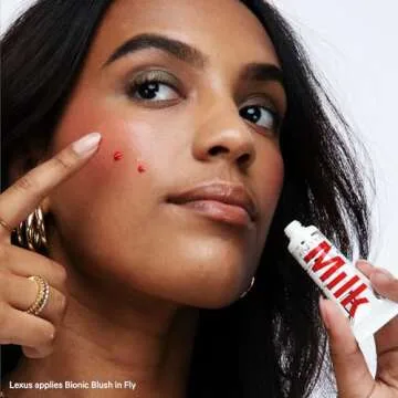 Milk Makeup Bionic Blush, Fly (Ruby Red) - 0.28 fl oz - Hydrating Liquid Blush - Buildable & Blendable - Hydrates & Improves Look of Skin - Vegan, Cruelty Free