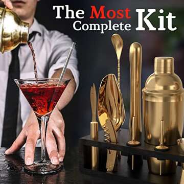 Highball & Chaser Bartender Kit - Complete Bar Tools Set