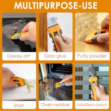 Top Razor Blade Scraper Tool with 15 Extra Blades