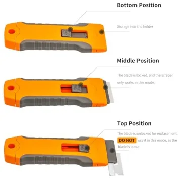 Top Razor Blade Scraper Tool with 15 Extra Blades
