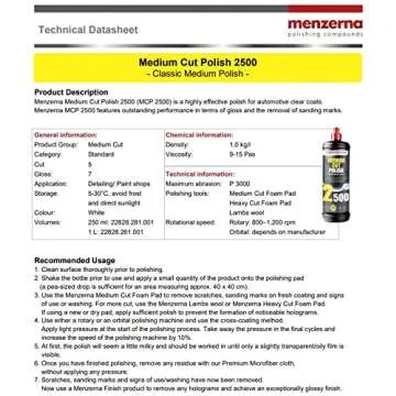 Menzerna MCP2500 Medium Cut Polish 2500, 32 oz.