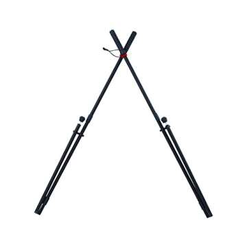 BOG Shooting Sticks Sitting Height with 39in of Usable Height, Durable Aluminum Legs, Carbide Spiked Feet and Rubber Covering for Maximum Shooting Stability, Hunting, Long Range Accuracy, and Outdoors
