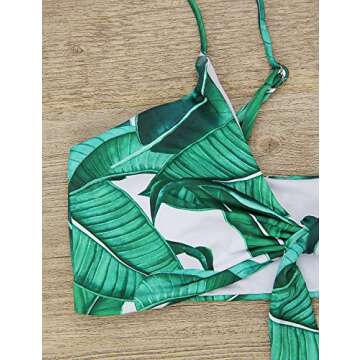 Stylish Blooming Jelly Women's High Waisted Bikini Set