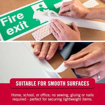 VELCRO Brand Sticky Back Strips for Easy Organization