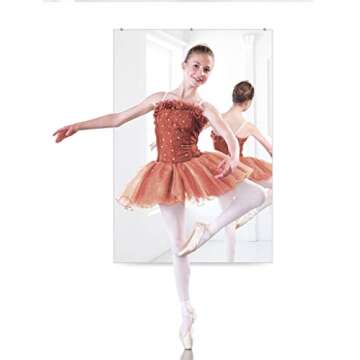 Hans Wall-Mounted Activity Mirror for Gymnastics, Fitness (48"X32")