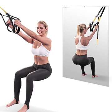 Hans Wall-Mounted Activity Mirror for Fitness & Dance 48x32
