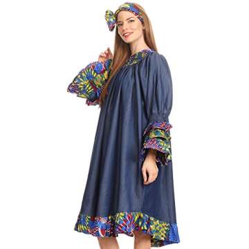 Unique Folami Ankara Wax Print Dress for All Occasions