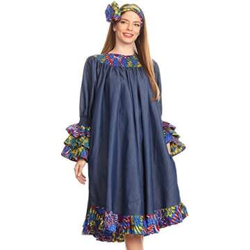 Unique Folami Ankara Wax Print Dress for All Occasions