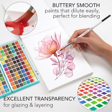 CHROMATEK 128 Color Watercolor Set in Portable Box