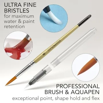 CHROMATEK 128 Color Watercolor Set in Portable Box