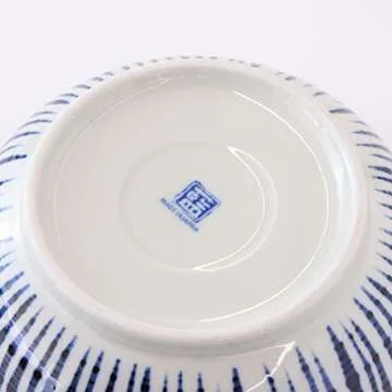 Mino Ware Small Serving Bowl, Indigo Blue, Dishwasher Safe
