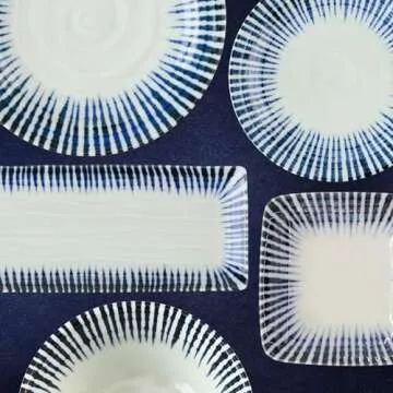 Mino Ware Small Serving Bowl, Indigo Blue, Dishwasher Safe