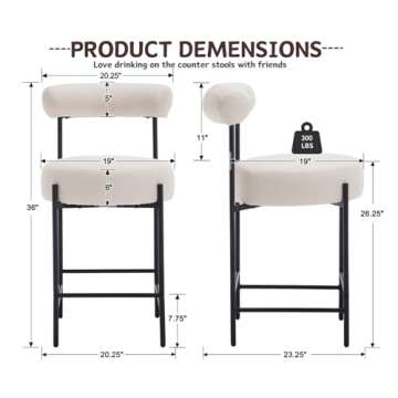 Shunzhi Modern Bar Stools - Stylish & Comfortable Seating