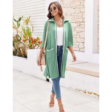 Stylish Ekouaer Zipper Robe for Comfortable Lounging