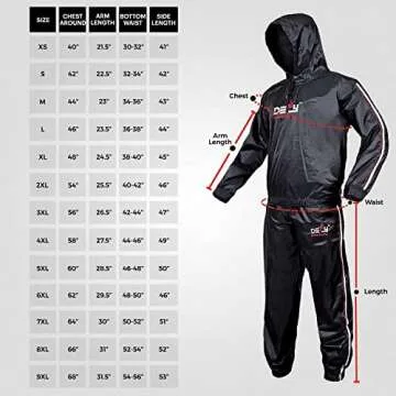 DEFY Heavy Duty Sweat Suit Sauna Exercise Gym Suit Fitness, Weight Loss, Anti-Rip, with Hood (3XL)