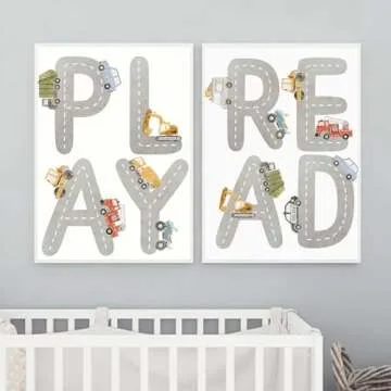 Recrtain Cartoon Alphabet Wall Art - Fun Educational Decor