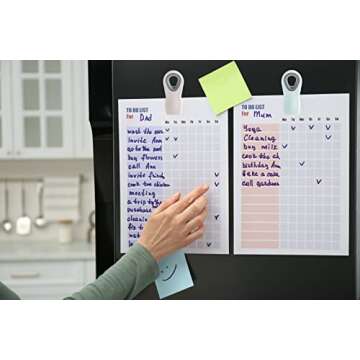 COOK WITH COLOR Bag Clips with Magnet- Food Clips, Chip Clips, Bag Clips for Food Storage with Airtight Seal Grip for Bread Bags, Snack Bags and Food Bags (Mint and Grey, Pack of 10)