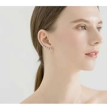 Gorgeous Hypoallergenic Ear Cuffs with AAA Grade Zirconia